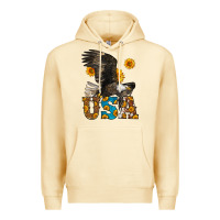 Pina Colada Western Usa Eagle 4th of July Premium Hoodie - LillyAllenDesigns