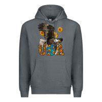 Rock Western Usa Eagle 4th of July Premium Hoodie - LillyAllenDesigns