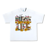White nurse life Urban Heavy Tee - FaDigitalArtStudio
