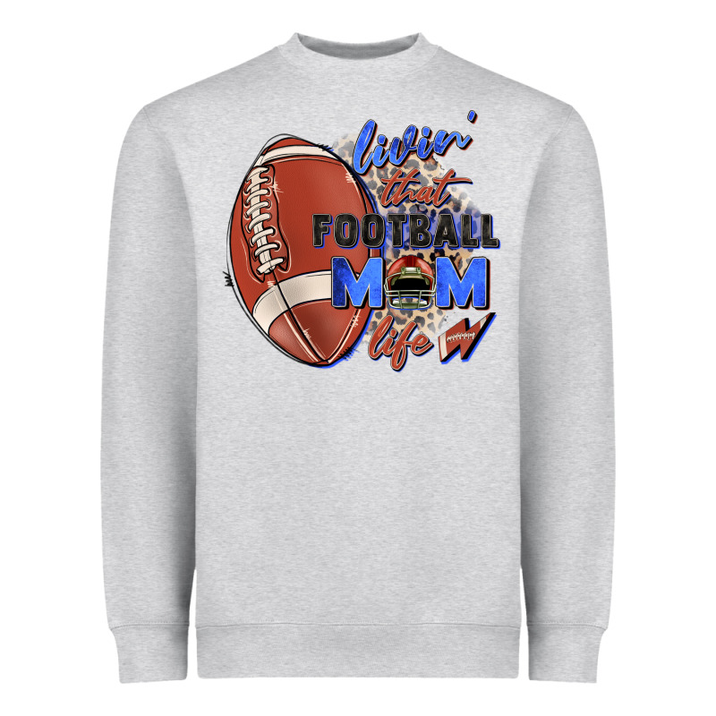 Livin' That Football Mom Life Heavyweight Sweatshirt by Zillion Design Studio | Teevron