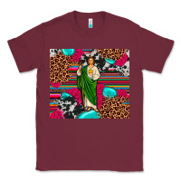 Burgundy san judas leopard cowhide tumbler Classic Tee - JahusDesignShop