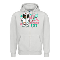 Dove Grey nurse life afro american nurse Zipper Hoodie - BarkalooDesign