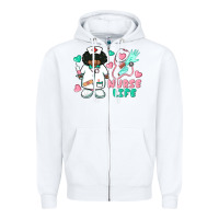White nurse life afro american nurse Zipper Hoodie - BarkalooDesign