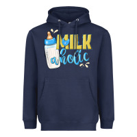 Navy milkaholic boys Heavyweight Hoodie - NancyCooperArtShop
