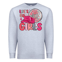 Heather Grey let s go girls Premium Sweatshirt - MaliasSmallBusiness