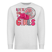 Oatmeal Heather let s go girls Premium Sweatshirt - MaliasSmallBusiness