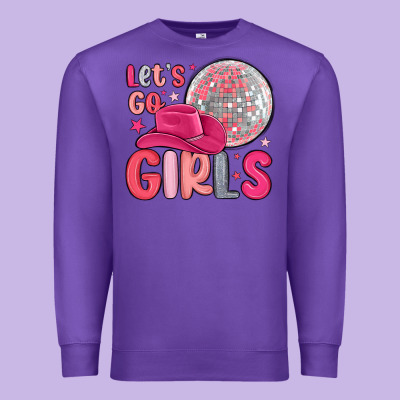 Let S Go Girls Premium Sweatshirt Designed By Maliassmallbusiness