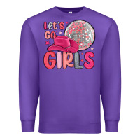 Purple let s go girls Premium Sweatshirt - MaliasSmallBusiness