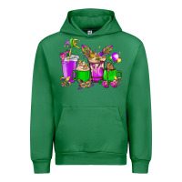 Emerald Mardi Gras coffee cups Urban Hoodie - NancyCooperArtShop