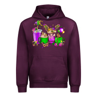 Mauve Wine Mardi Gras coffee cups Urban Hoodie - NancyCooperArtShop