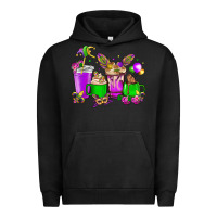 Pigment Black Mardi Gras coffee cups Urban Hoodie - NancyCooperArtShop