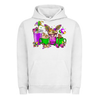 Pigment Lunar Rock Mardi Gras coffee cups Urban Hoodie - NancyCooperArtShop