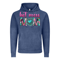 Vintage Denim hot mess mom Vintage Hoodie - texasbilliewilder