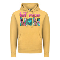 Vintage Mustard hot mess mom Vintage Hoodie - texasbilliewilder