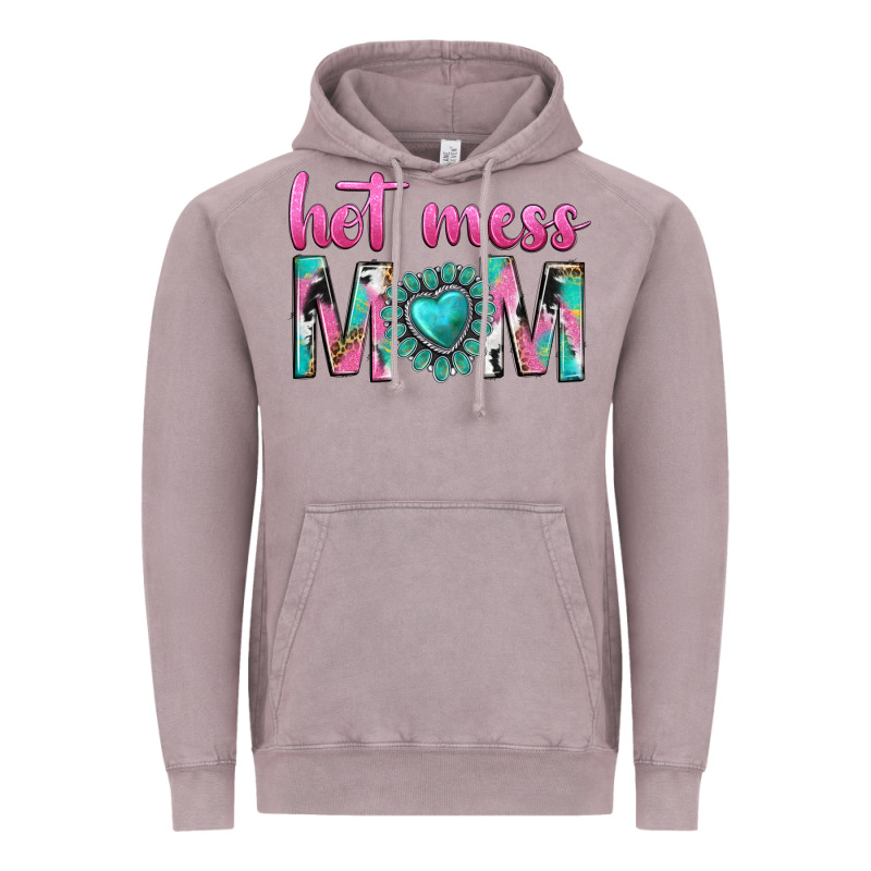 Hot Mess Mom Vintage Hoodie by texasbilliewilder | Teevron