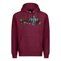 Burgundy faith christmas cross Premium Hoodie - AdoDesignShop