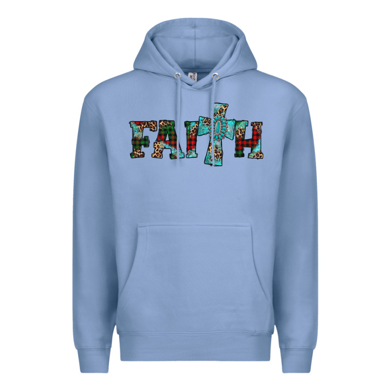 Faith Christmas Cross Premium Hoodie by AdoDesignShop | Teevron