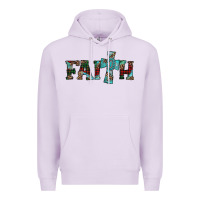 Lilac faith christmas cross Premium Hoodie - AdoDesignShop