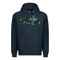 Navy faith christmas cross Premium Hoodie - AdoDesignShop