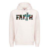 Pale Pink faith christmas cross Premium Hoodie - AdoDesignShop