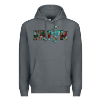 Rock faith christmas cross Premium Hoodie - AdoDesignShop