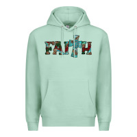 Seafoam faith christmas cross Premium Hoodie - AdoDesignShop