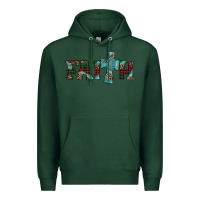 Sports Green faith christmas cross Premium Hoodie - AdoDesignShop