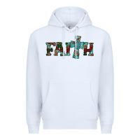 White faith christmas cross Premium Hoodie - AdoDesignShop