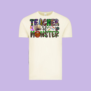 Teacher Of Monster Vintage Tee Designed By Cowhidedigitalart