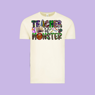 Teacher Of Monster Vintage Tee Designed By Cowhidedigitalart