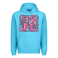Ocean Blue Western Hope Breast Cancer Awareness Ribbon Premium Hoodie - LillyAllenDesigns