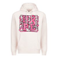 Pale Pink Western Hope Breast Cancer Awareness Ribbon Premium Hoodie - LillyAllenDesigns