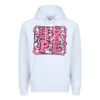 White Western Hope Breast Cancer Awareness Ribbon Premium Hoodie - LillyAllenDesigns