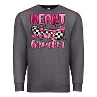 Charcoal Heather heart breaker Premium Sweatshirt - MaliasSmallBusiness