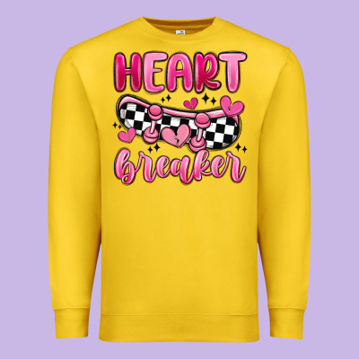 Heart Breaker Premium Sweatshirt Designed By Maliassmallbusiness