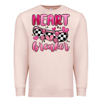 Pale Pink heart breaker Premium Sweatshirt - MaliasSmallBusiness