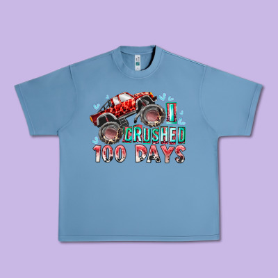 I Crushed 100 Days Urban Heavy Tee Designed By Racoondesign