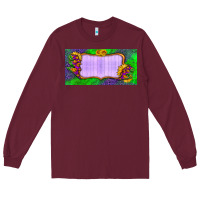 Burgundy custom halloween lightning bolt license plate Long Sleeve Tee - BundleAndBundleShop