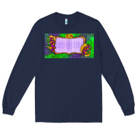 Navy custom halloween lightning bolt license plate Long Sleeve Tee - BundleAndBundleShop