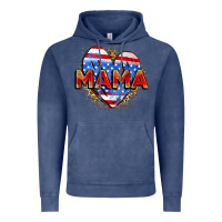 Vintage Denim American mama heart Vintage Hoodie - Zillion Design Studio