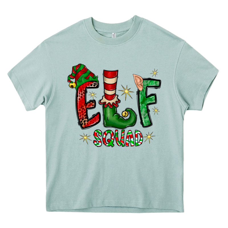Elf Squad Heavy Core Tee by CowhideDigitalArt | Teevron