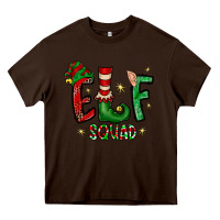 Chocolate Brown Elf Squad Heavy Core Tee - CowhideDigitalArt