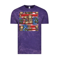 Cloud Purple proud veteran seamless pattern Vintage Tee - HRA Design Shop