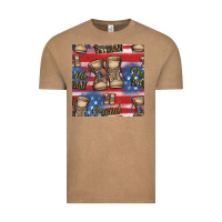 Vintage Coffee proud veteran seamless pattern Vintage Tee - HRA Design Shop