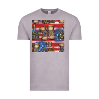 Vintage Zinc proud veteran seamless pattern Vintage Tee - HRA Design Shop