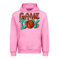 Fuchsia Pink Game day leopard basketball Urban Hoodie - NancyCooperArtShop
