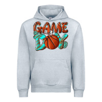 Heather Grey Game day leopard basketball Urban Hoodie - NancyCooperArtShop