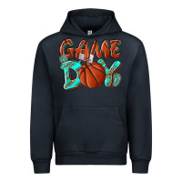 Navy Game day leopard basketball Urban Hoodie - NancyCooperArtShop