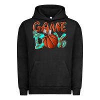Pigment Black Game day leopard basketball Urban Hoodie - NancyCooperArtShop