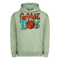 Pigment Oil Green Game day leopard basketball Urban Hoodie - NancyCooperArtShop